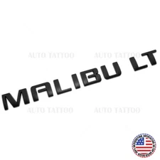 Chevy Malibu LT Trunk Door Letter Emblem Logo Badge Nameplate Matte Black Sport