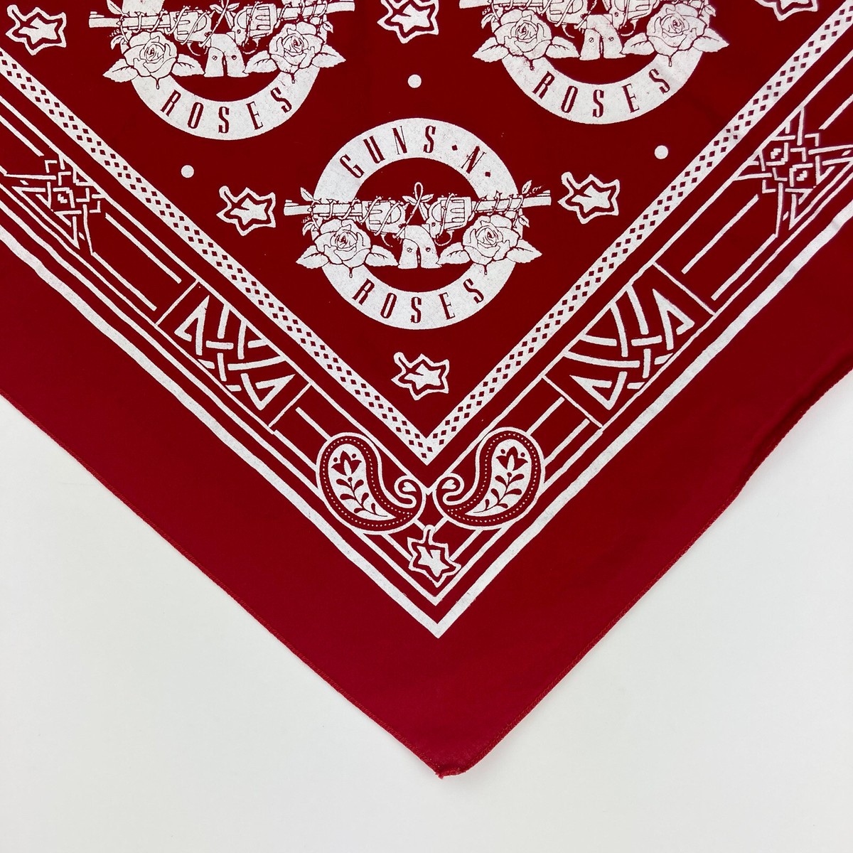 Guns N' Roses Tour Red Bandanna Cotton Band Logo | eBay