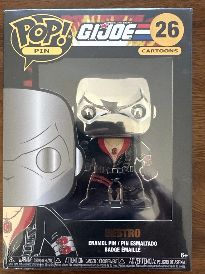 NUEVO SELLADO EN CAJA Pop! Pin G.I. Prendedor de esmalte Joe Destro Funko RARO Foto 2 de 4