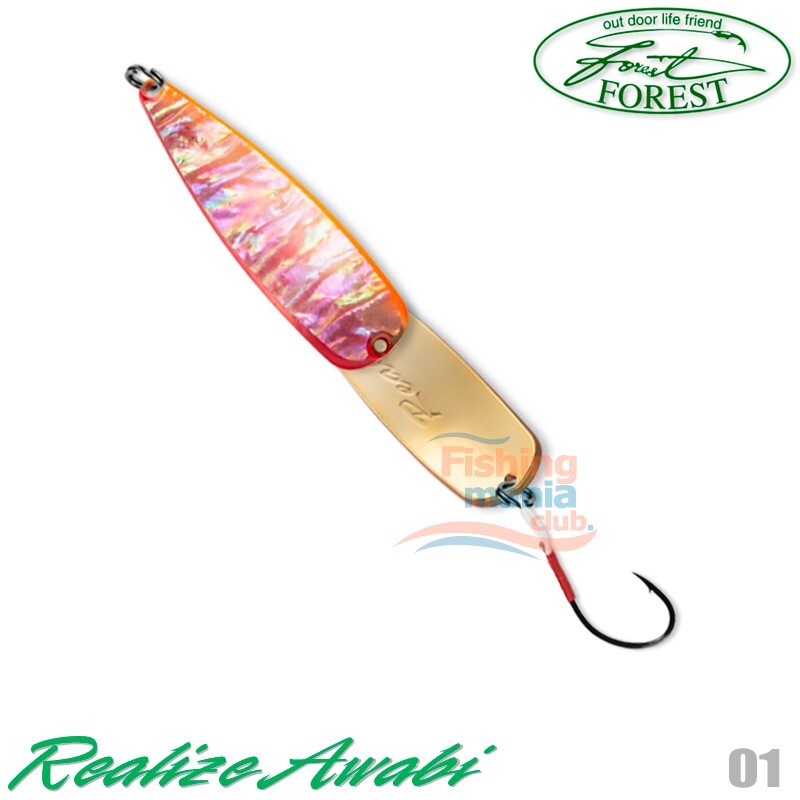 Forest REALIZE Awabi 18g 63mm – Cucchiaio Per Trota Nativa, Affondante, Made In Japan