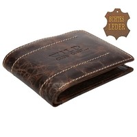 Portmonee Leder Portemonnaie Wallet Purse Geld Geldbeutel LederböRse Braun 358