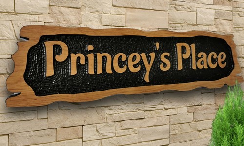 Personalised Oak house sign,Carved,Custom engraved outdoor wooden name plaque - Picture 13 of 13