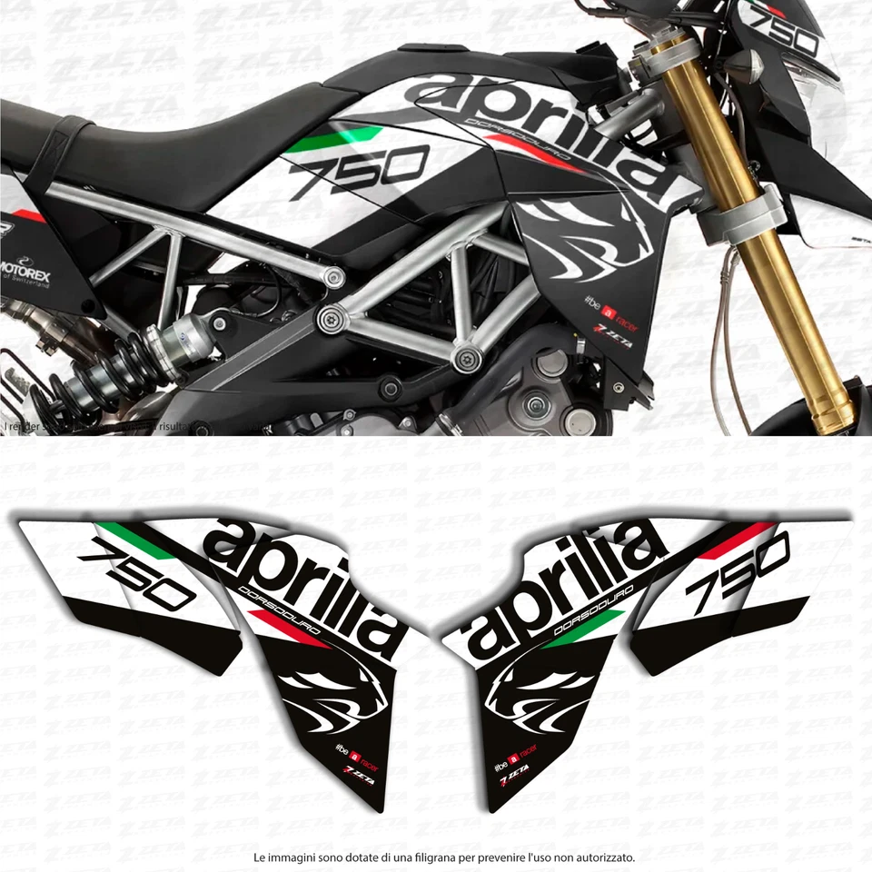 ZETA GRAPHICS Kit adesivi carene per Aprilia Dorsoduro 750 2008-2014
