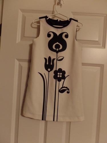 Girl's, Victoria Beckham For Target Dress, White/Black, Size XS, Perfect Con - Picture 3 of 10