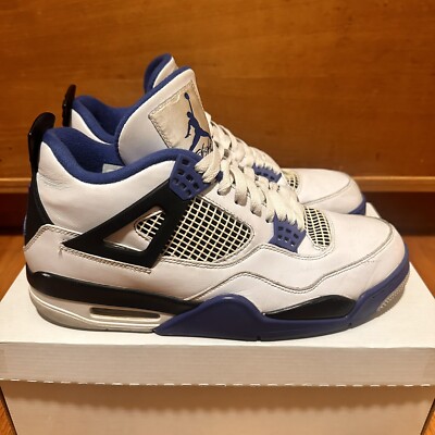 Air Jordan Nike Retro 4 IV Motosports Men 11 Blue White  display picture 1