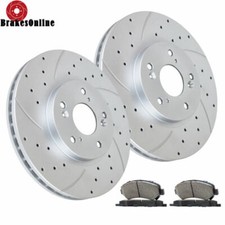 Front Brake Rotors and Pads Kit fit for Honda Accord 2003-2017 Drilled Brakes