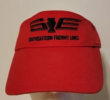 Southeastern Freight Lines Hat Visor Adjustable Red Hook N Loop Cap