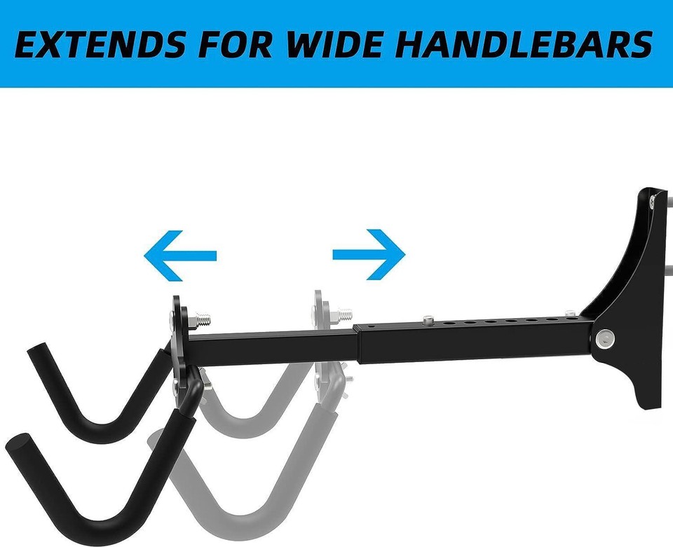 Foldable Bike Wall Mount Rack, Bike Rack Garage, Horizontal Bicycle