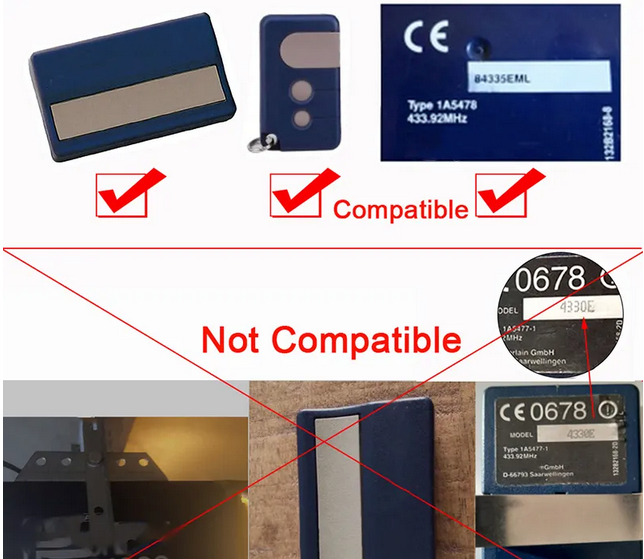 Liftmaster Remote Control Key Fob Garage Door Opener 94330E 94335