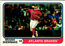 2023 Topps Heritage Baseball Card #630 Braden Shewmake RC        