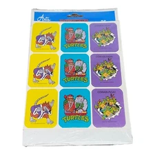 VTG Teenage Mutant Ninja Turtles TMNT 36 Stickers 16947 Paper Magic Group 1989