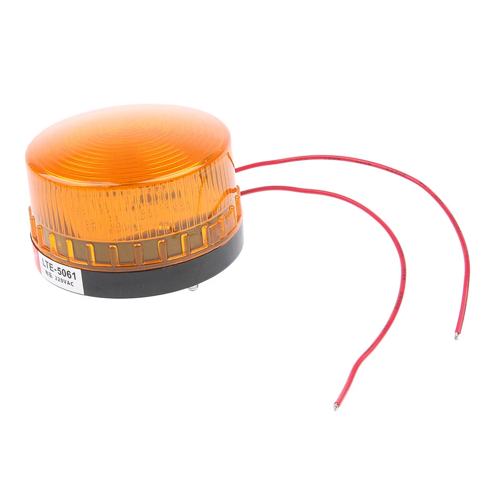 MARKENLOS 1pc Warnleuchte 220V Blinkleuchte Strobe Alarm Signallampe Gelb