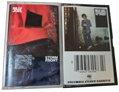 Billy Joel 52nd Street Storm Front Audio Cassette Tape Lot Very Good Condition