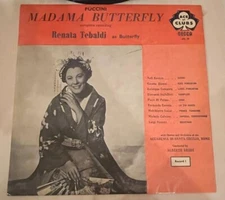 3 DISCHI IN VINILE 33 GIRI - PUCCINI MADAMA BUTTERLY - RENATA TIBALDI