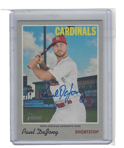 1959 TOPPS BASEBALL #278 CHUCK ESSEGIAN AUTOGRAPH, ST. LOUIS