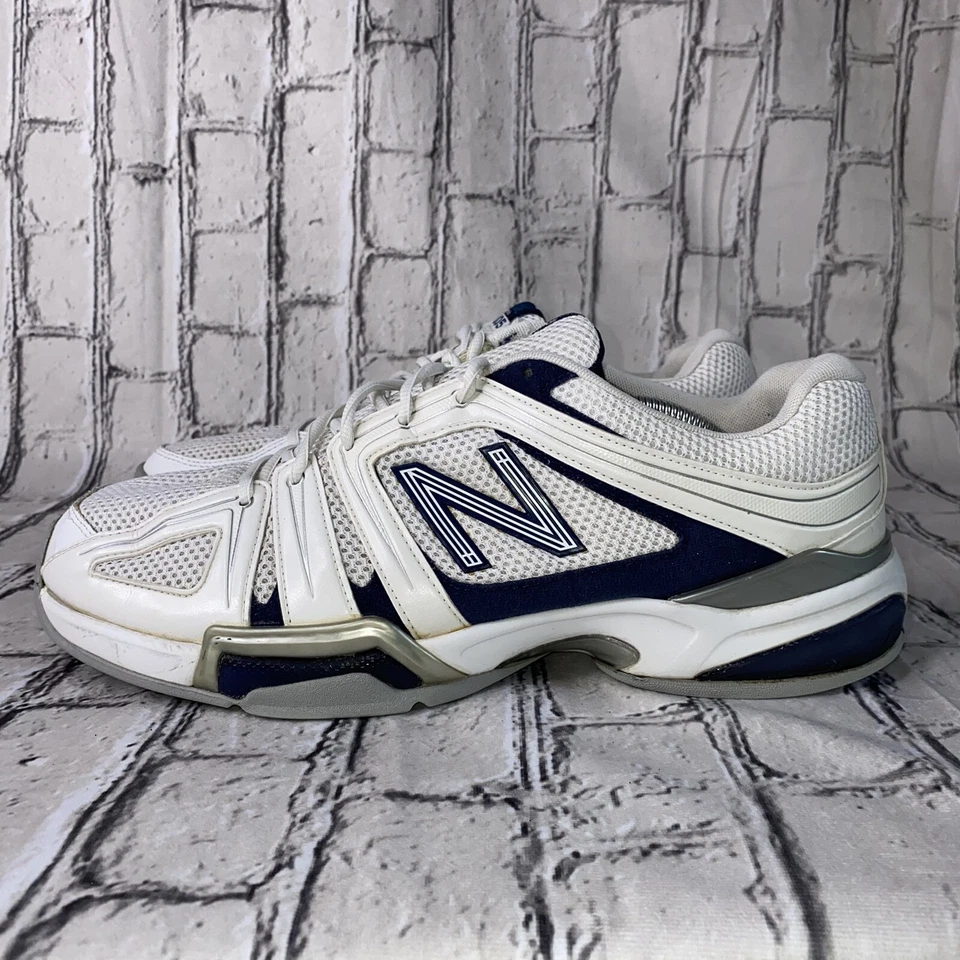 Zapatillas de tenis New Balance 1005 para mujer blancas azules talla 13 Foto 2 de 4