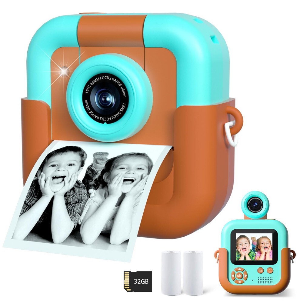 Instant Print,Video Instant Print for ,Instant with Print Paper & 32G Card,Ch... Instant Print,Video Instant Print for ,Instant with Print Paper & 32G Card,Ch...