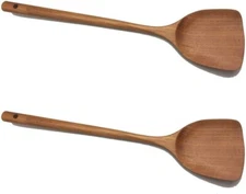 Set of 2 Long Wooden Cooking Spatula Turner 14.75-inch S-4080x2