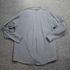 Cinch Shirt Mens Size XXL Blue Black Plaid Button Long Sleeve Casual Business