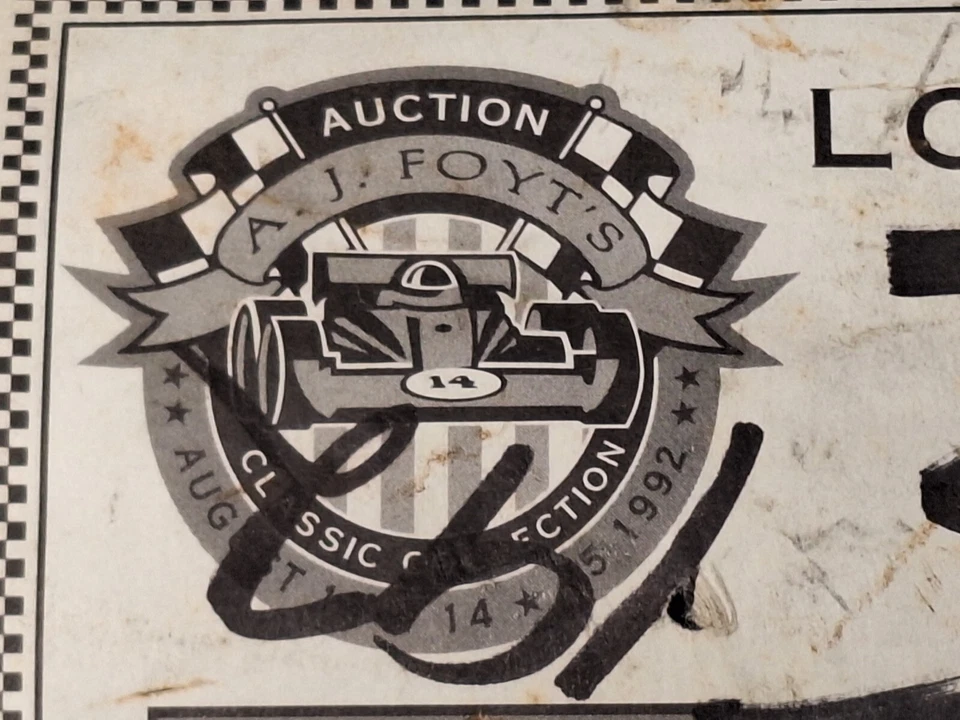 Leilão AJ FOYT 1992 Original Hilborn Pilhas de Injeção de Combustível Sprint USAC Indy 500 - Imagem 3 de 4