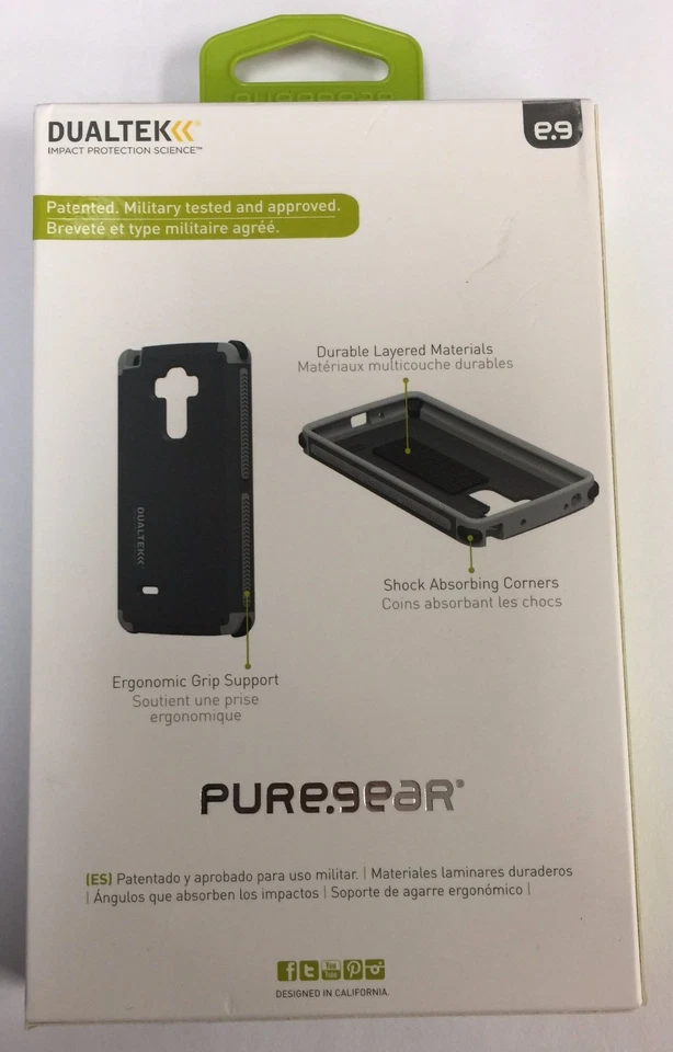 NUEVO Puregear DUALTEK para LG G Vista 2 - Color negro/gris, paquete al por menor. Foto 3 de 4