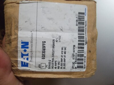 Eaton E125E CUTLER HAMMER  EGE3045FFG 45A 480V 3P BREAKER Bx402