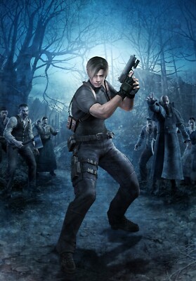 Resident Evil 4 Game Poster Framed Art - Leon S. Kennedy - NEW USA