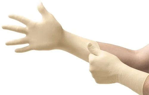 Pack 25 Ansell Accutech 91-300 Off-White Size 7.5 Disposable Ultra Clean Glove