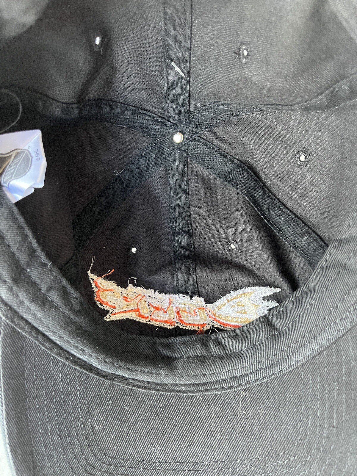 Anaheim Ducks Black Cap Hat Drew Pearson Marketing Adjustable NHL Hockey Workout