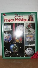 PLAID FOLK ART ONE STROKE PAINTING BOOK - HAPPY HOLIDAYS by DONNA DEWBERRY