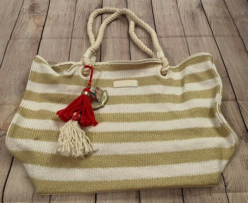 vera bradley striped beach tote