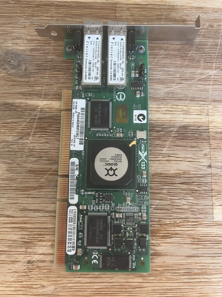 QLA2342 - FINISAR - Qlogic Dual-Ports LC 2Gbps Fibre Channel PCI-X Host Bus Netw - Bild 2 von 2