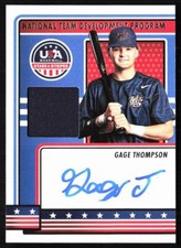 2023 USA Stars & Stripes  Signatures Blue / Relic Gage Thompson Auto USA