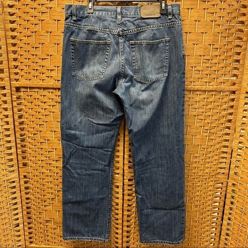 Lacoste medium blue denim straight leg 