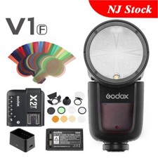 US Godox V1-F 2.4G TTL HSS Flash Light X2T-F Trigger AK-R1 Barn Door For Fuji