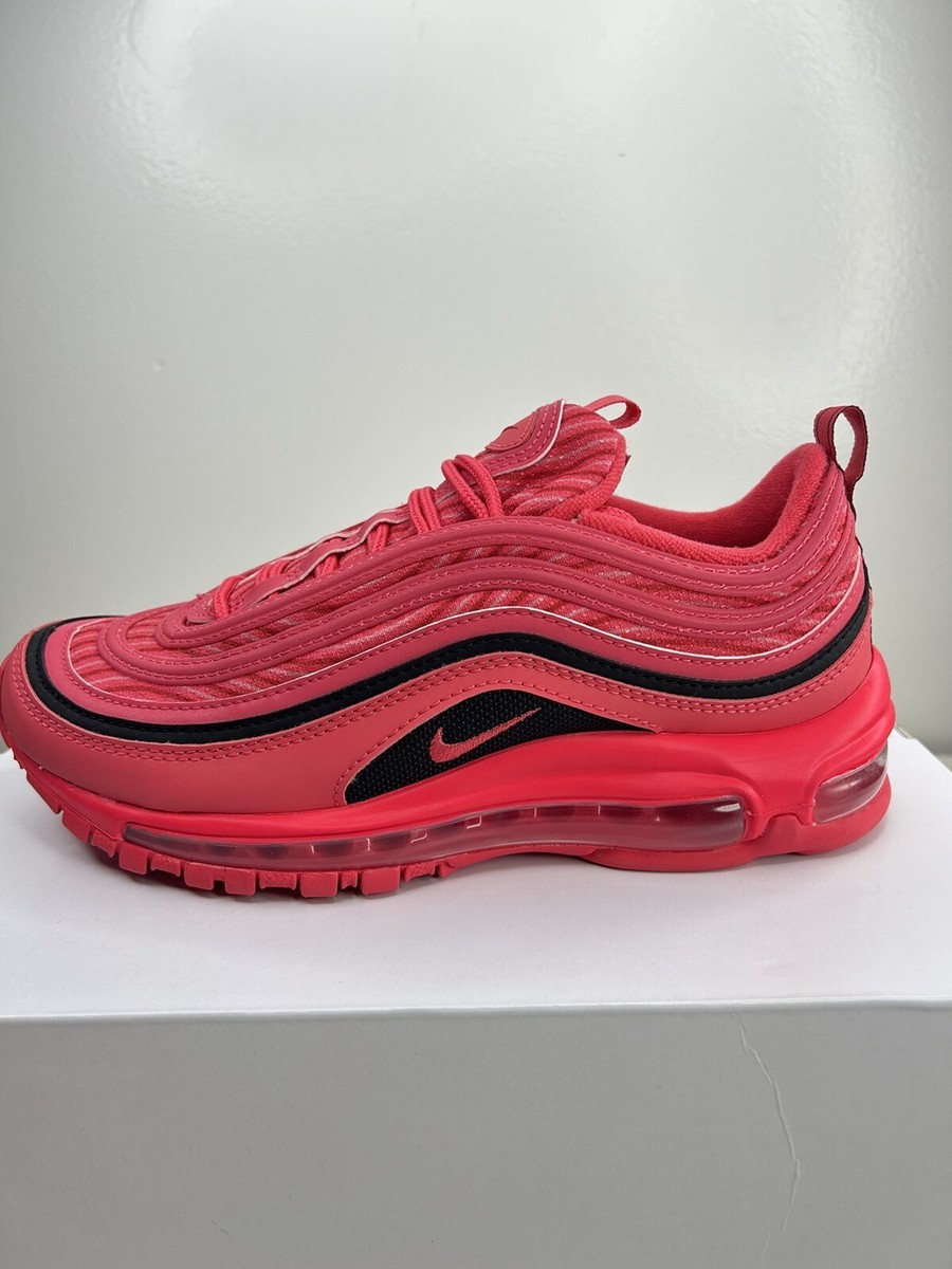 New Nike Air Max 97 Red/Black Womens Sz 6.5 No Lid By You/ID RARE