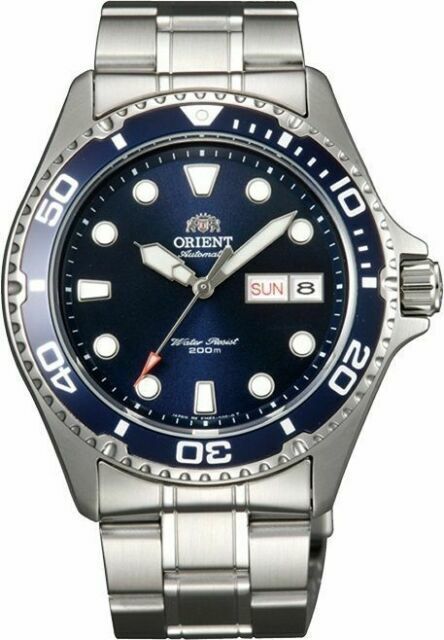Orient AA02 41.5mm Blue Dial Stainless Steel Case Men Watchwatch 