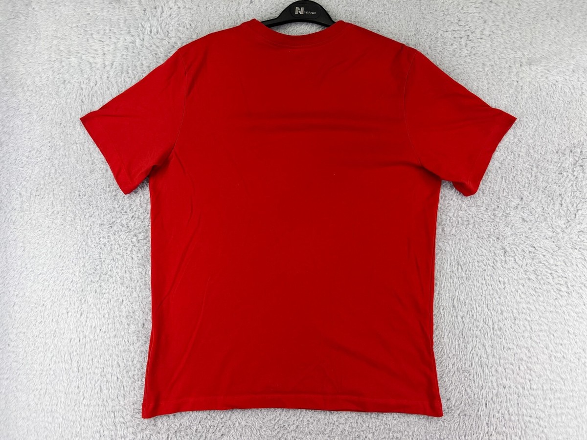 新品タグ付き　Nike DRI-FIT レッド サッカーシャツ M Nike Dri-FIT レッドシャツ M - メルカリ