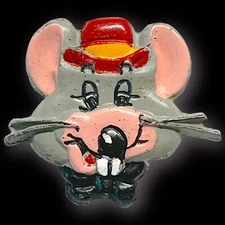 🌟VERY RARE 1980 Vintage ShowBiz Pizza Time Theatre Pin Chuck E Cheese-HTF🌟