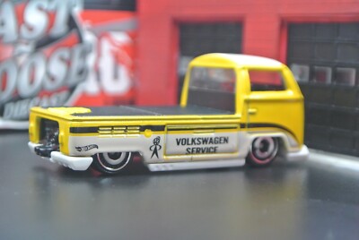 Hot Wheels Volkswagen T2 Pickup Truck 1:64 Flatbed Yellow