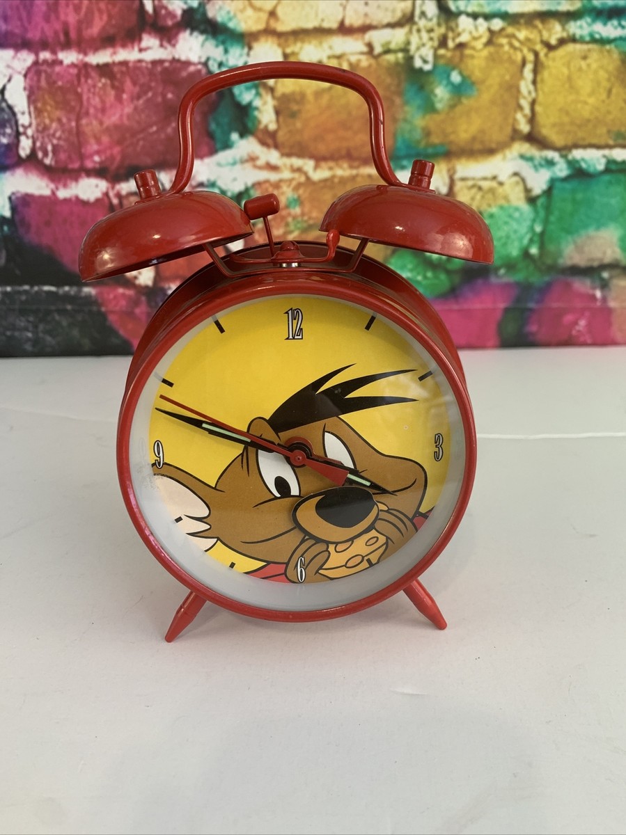 Speedy Gonzales Alarm Clock Red Old Fashioned Clock Wind Up | eBay