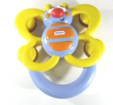 Little Tikes Butterfly Tambourine Musical Rattle Toy 19cm Tall by 17cm Wide. 90s