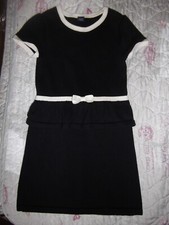 Gap Black White knit dress girl toddler size 5