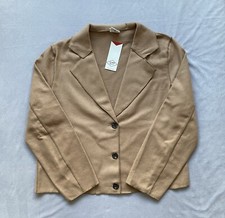 Lee Cooper Wool Blend Woman’s Beige Single Breasted Jacket Size 14