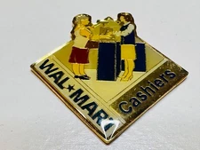 Walmart Wal-Mart Employee Associate Lapel Hat Pin Vintage Cashiers Self Checkout