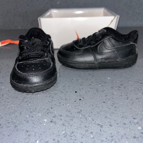 Nike Air Force 1 Crib Shoes Ck2201001 Baby Size 4C Triple Black eBay