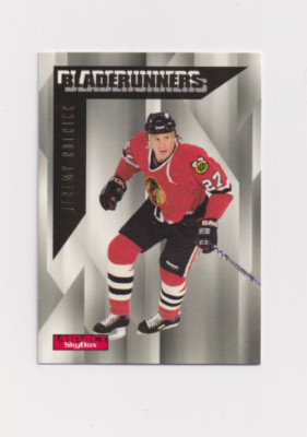 1996-97 Skybox Impact BLADERUNNERS insert # 19 Jeremy Roenick CHICAGO BLACKHAWKS