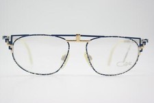 Occhiali da vista vintage Cazal 247 oro blu montatura ovale eyeglasses