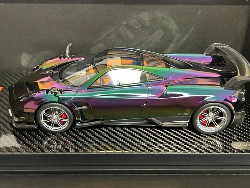 YY 1/18 Pagani Huayra BC modellino auto di fascia alta in resina sono disponibili due colori. - Foto 14 di 25