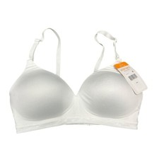 Warners Blissful Benefits Bra 34C Soft Wirefree Lightly Lined White